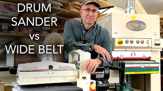 Drum Sander vs Wide Belt Sander Comparison [upl. by Aisatan370]