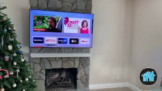 TV Install on Stone Fireplace [upl. by Ingold192]