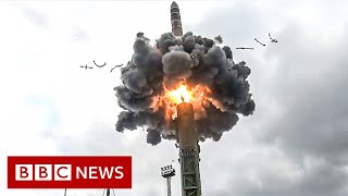 Whats the risk of nuclear war from the RussiaUkraine conflict  BBC News [upl. by Nirrol]