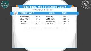 Hurstbridge 2nd XI v Bundoora 2nd XI [upl. by Olivier]