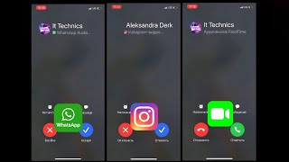 WhatsAppInstagram amp FaceTime Messenger Incoming Call [upl. by Moselle]