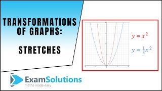 Transformations of Graphs stretches  ExamSolutions [upl. by Ribal167]