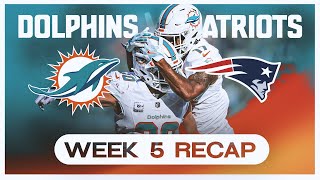 Miami Dolphins Vs New England Patriots Week 5 Recap [upl. by Arahsal541]