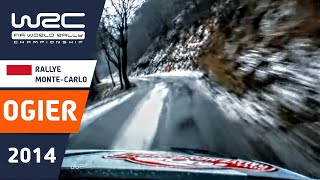 OGIER onboard Rallye MonteCarlo 2014 VW Polo R WRC Stage 4 Slippy Ice and Snow quotLa Glacequot [upl. by Isahella]