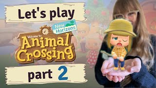 stung by wasps  Animal Crossing New Horizons part 2 [upl. by Neimad]