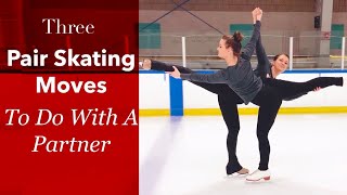 Beginner Pair Skating Moves to Do With A Partner  Valentines Day Figure Skating [upl. by Roderica]