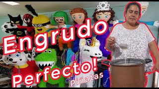 Como HACER ENGRUDO Para PIÑATAS Paso a Paso Fácil Y Rápido [upl. by Vary610]