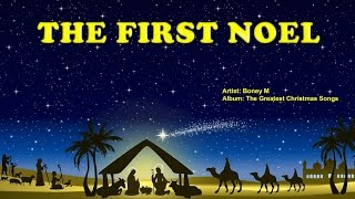 The First Noel  Boney M with Lyrics [upl. by Ahsikel987]