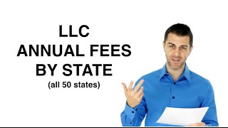 LLC Annual Fees by State [upl. by Venezia]