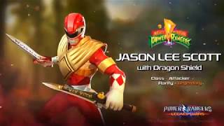 Power Rangers Legacy Wars MMPR Jason Lee Scott  Red Ranger wDragonshield Moveset [upl. by London]