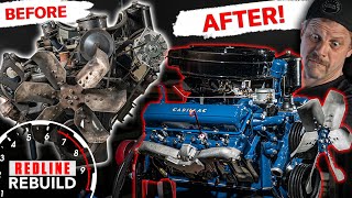 Wornout Cadillac V8 Engine Rebuild Timelapse  Redline Rebuild [upl. by Shulamith881]