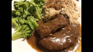 Cubed Steak amp Gravy Crockpot Recipe  Southern Sassy Mama [upl. by Chu706]