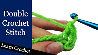 How to Double Crochet Stitch  Beginner Course Lesson 9 [upl. by Aryc]