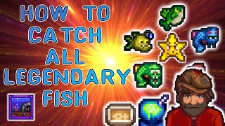 How to Catch ALL Legendary Fish in Stardew Valley  Stardew Beginners Guide [upl. by Evreh]