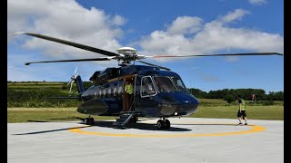 Starspeed S92A  Flight from Penzance Heliport PZE to Tresco Scilly Islands TSO UK [upl. by Beatriz]