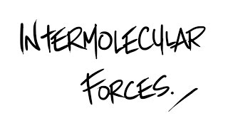 AQA ALevel Chemistry  Intermolecular Forces [upl. by Lehcer]