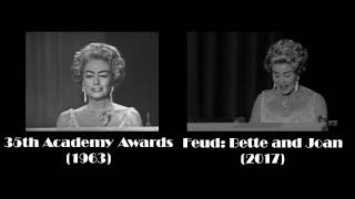 Joan Crawford vs Jessica Lange The 35th Academy Awards [upl. by Lallage]