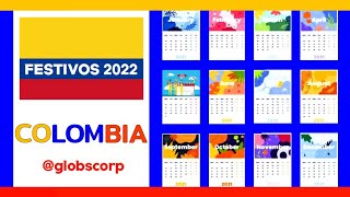 Festivos en Colombia 2022 [upl. by Pegma728]