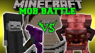 NECROMANCER VS PINKY  Minecraft Mob Battles  Better Dungeons Mod amp Lycanites Mobs Mod [upl. by Remlap]