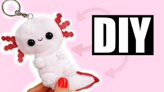 How to make a kawaii axolotl plush DIY [upl. by Neggem258]