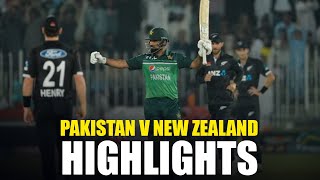 Highlights  Pakistan vs New Zealand  ODI  PCB  MZ2K [upl. by Llenol]