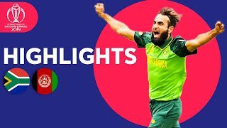 Imran Tahir Takes 4  South Africa vs Afghanistan  Match Highlights  ICC Cricket World Cup 2019 [upl. by Gretel]