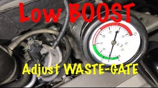 HOW TO ADJUST WASTEGATE PRESSURE pretension [upl. by Haskins]