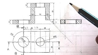 How to do Sectioning Drawing Easily [upl. by Laurin163]