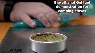 Bioethanol gel demonstration for camping stoves [upl. by Trenna]