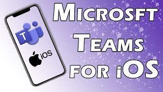 Microsoft Teams for iPhone iOS Tutorial [upl. by Ahsihat]