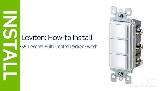 How to Install a Decora Combination Device with Three Single Pole Switches  Leviton [upl. by Rodney]