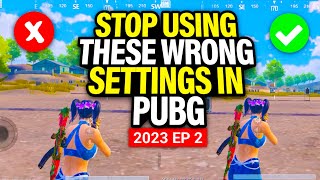 Best PUBG Settings That Make You Pro  PUBG Mobile  BGMI [upl. by Darleen]