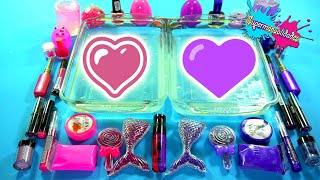 Mezclando Slime Morado vs Rosa  Supermanualidades [upl. by Annawit439]