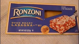 Ronzoni Oven Ready Lasagna Easy Lasagna Recipe [upl. by Osanna]