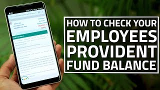 How to Check Your Employees Provident Fund Balance [upl. by Modnar]