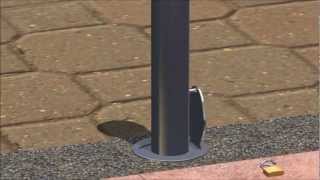 Installing Removable Bollards with Embedded Receivers and Lids [upl. by Acnayb]