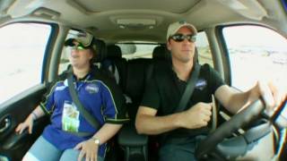 My Wish Jimmie Johnson Drives Jennifer Around Darlington Raceway [upl. by Ardeahp848]