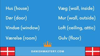 Basic Danish Vocabulary With examples Livestream [upl. by Burkitt985]