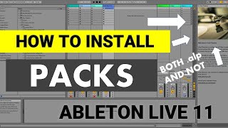 How to install packs  FREE packs in description  Ableton Live 11 [upl. by Nivel]