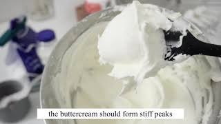 SUPER STABLE AND EASY BUTTERCREAM  For Beginners [upl. by Silda959]