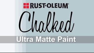 How to Apply RustOleum Chalked Paint [upl. by O'Donnell]