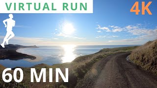 Virtual Running Videos For Treadmill With Music 4K  Virtual Run 60 Min [upl. by Guthry]