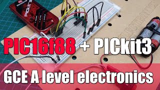 PIC16f88  PICkit3 ICSP programming circuit [upl. by Etnaid]