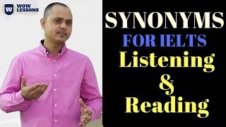 Common Synonyms for IELTS Listening and Reading Part [upl. by Leia]