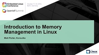 Introduction to Memory Management in Linux [upl. by Ecirehs381]