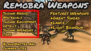 MHFU Remobra Weapons [upl. by Kalil659]