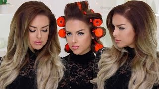 Big Glam Volume using Hot Rollers [upl. by Otto927]