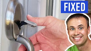 Try First Easy FIX for Stuck Front Door Handle [upl. by Nahtnamas304]