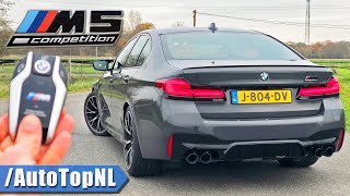 2021 BMW M5 F90 Competition LCI REVIEW on AUTOBAHN NO SPEED LIMIT by AutoTopNL [upl. by Nedroj]