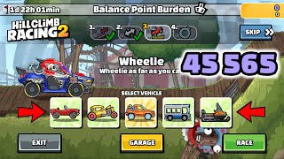 Hill Climb Racing 2 – 45565 points in BALANCE POINT BURDEN Team Event [upl. by Berey]